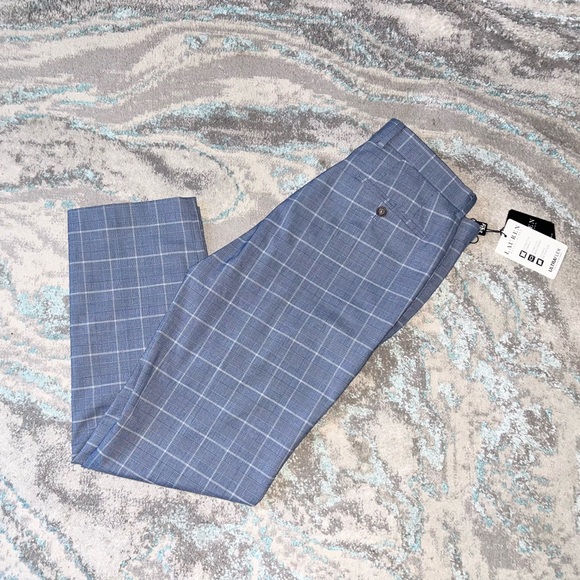 Lauren Ralph Lauren Blue Plaid Pants - Picture 3 of 4